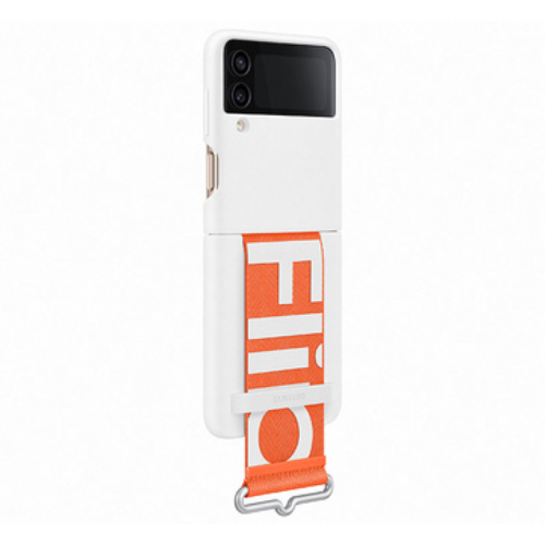 Samsung Z Flip4 Silicone with Strap Black