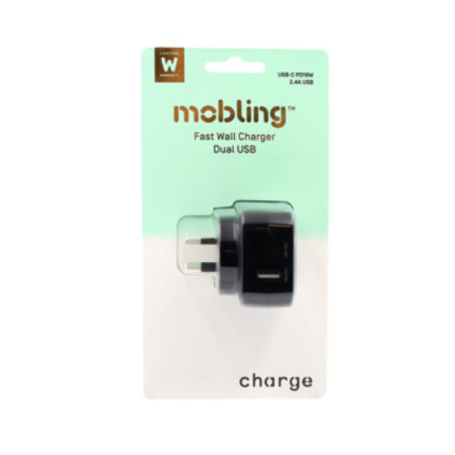 Mobling Wall Charger USB-C 18W + USB